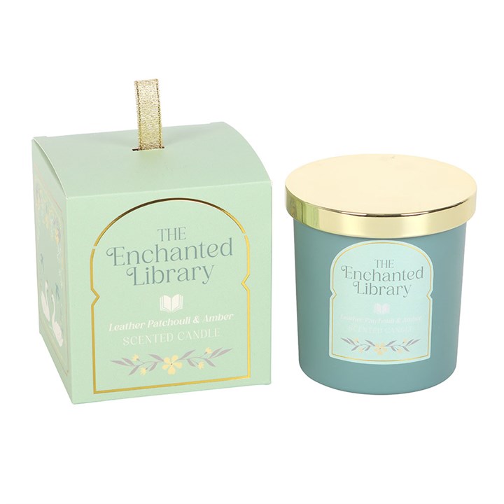 Bookish Candle – Leather, Patchouli & Amber | 27 Hour Burn Time