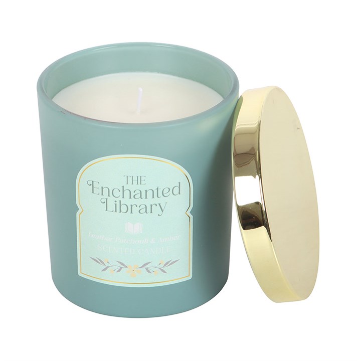 Bookish Candle – Leather, Patchouli & Amber | 27 Hour Burn Time