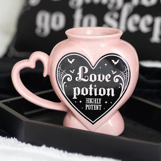 Love Potion Ceramic Mug – 350ml | Gothic Pink Bookish Gift