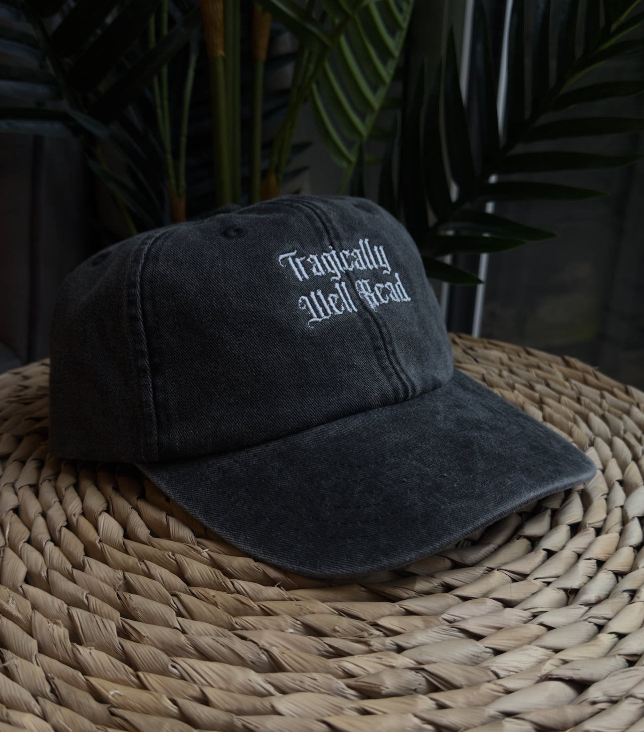 Tragically Well Read Embroidered Cap