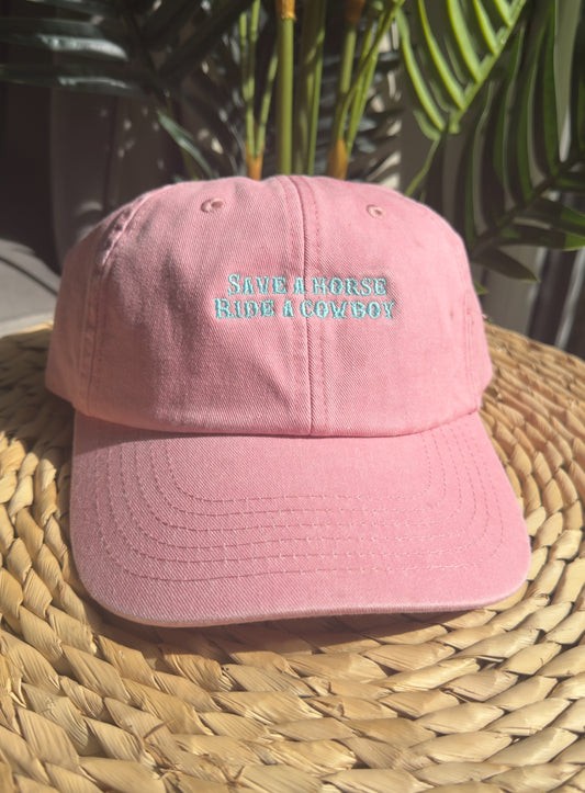 Save A Horse Rode A Cowboy Embroidered Cap