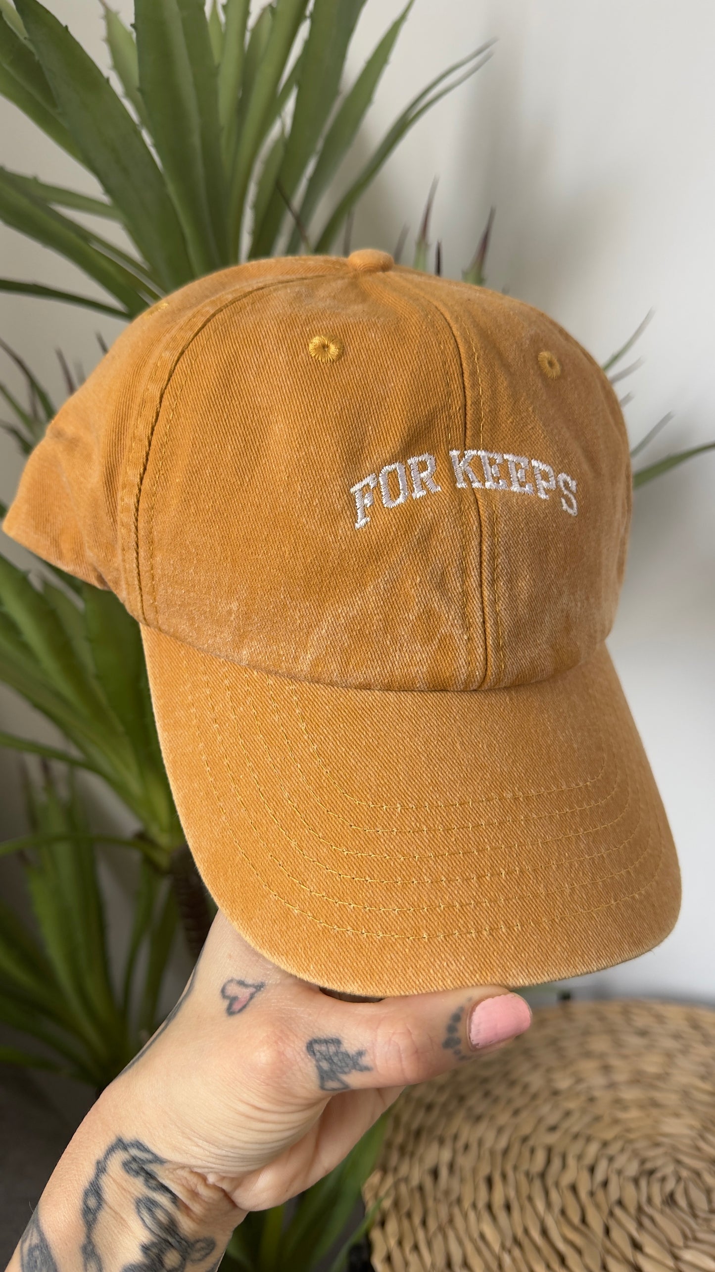 For Keeps Embroidered Cap (Binding 13 Inspired)