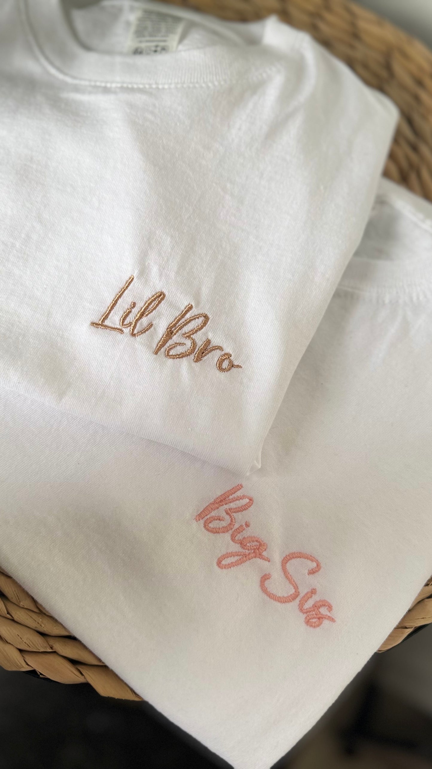 Kids Embroidered Tee β Matching Brother & Sister Outfits