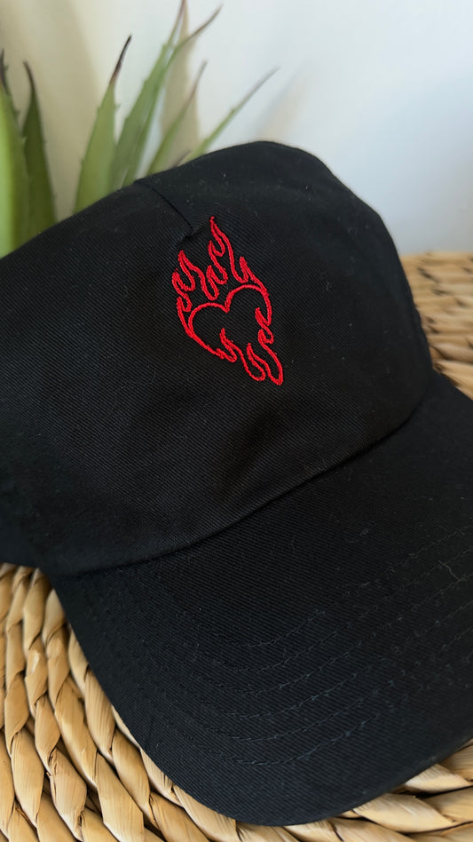 🔥 Fireheart Symbol Embroidered Cap