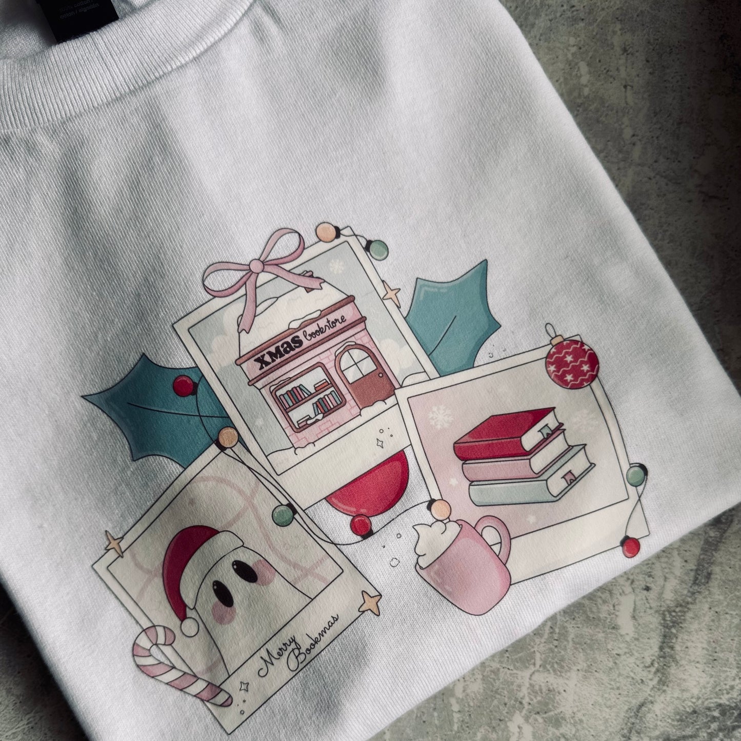 Christmas Bookmas Polaroids Tee/Sweatshirt/Hoodie