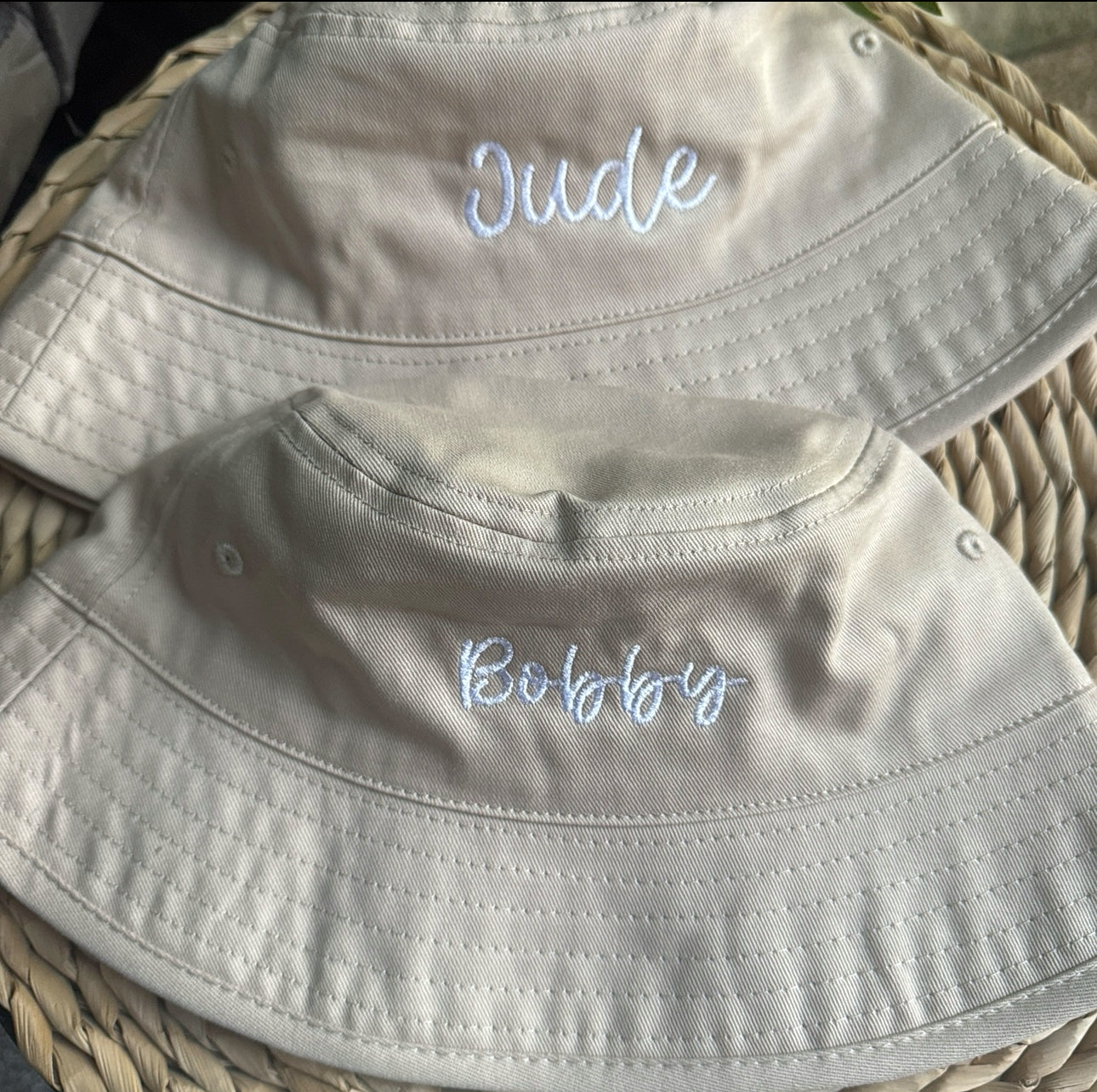 Personalised Kids Organic Cotton Bucket Hat