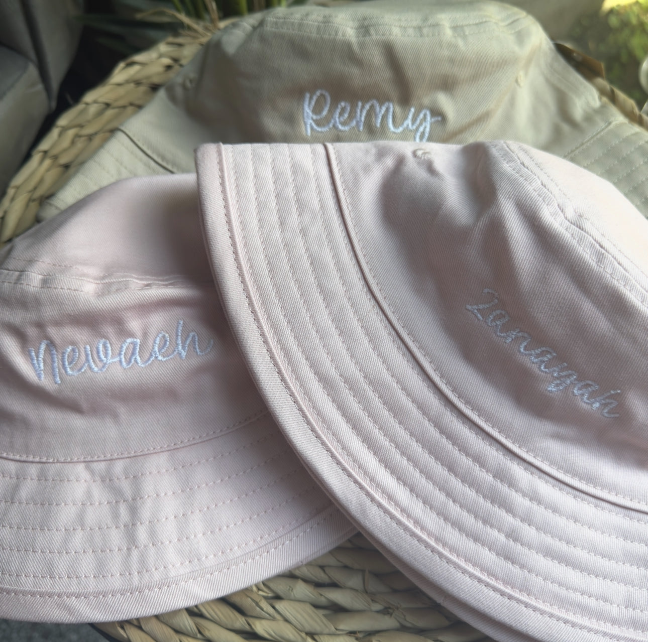 Personalised Kids Organic Cotton Bucket Hat