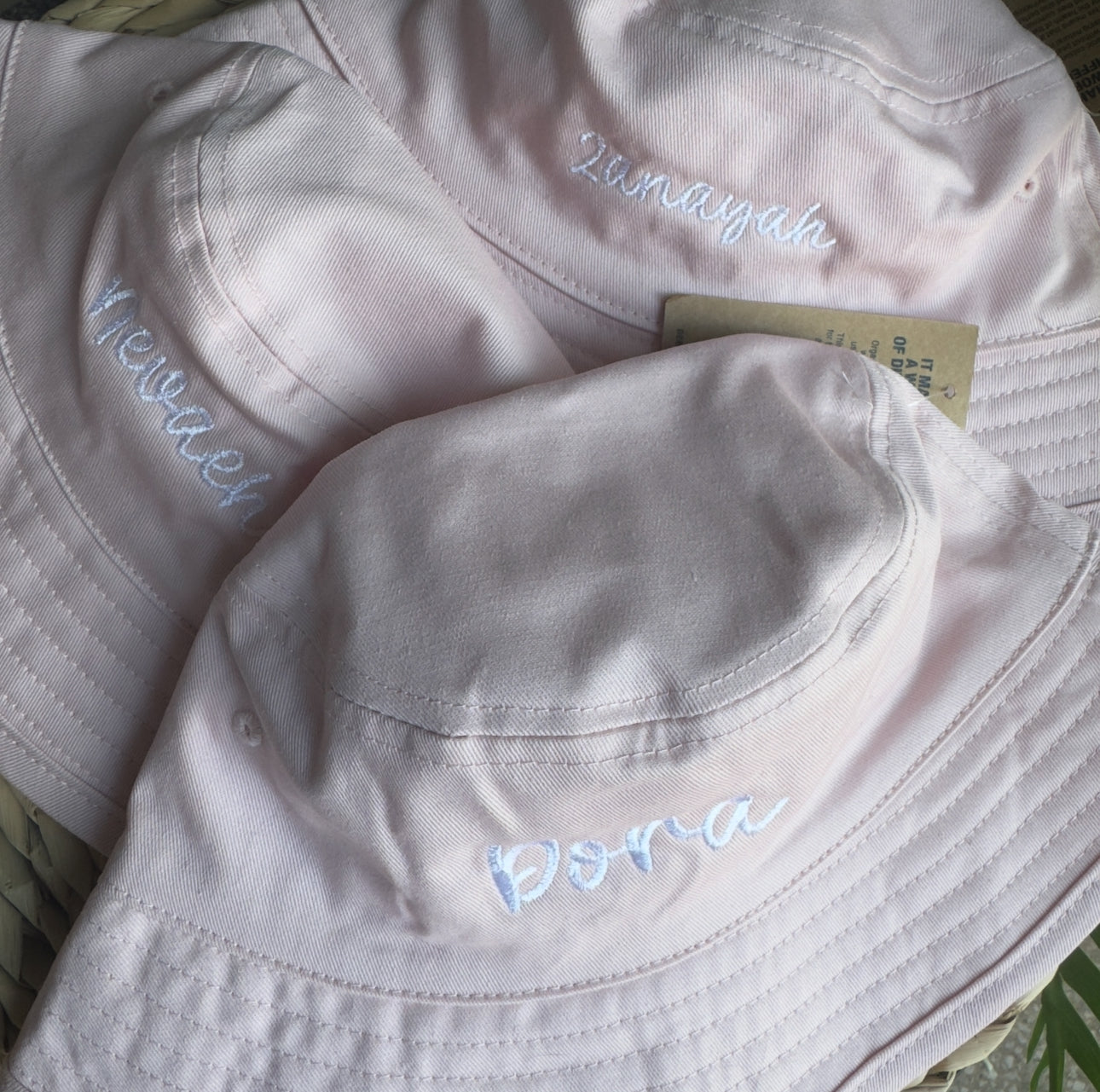 Personalised Kids Organic Cotton Bucket Hat