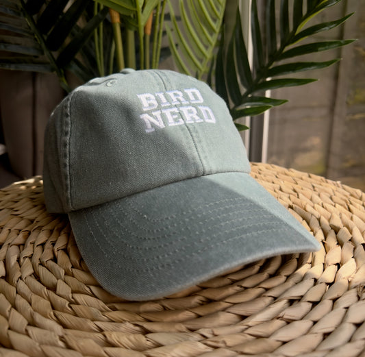 Bird Nerd Embroidered Cap