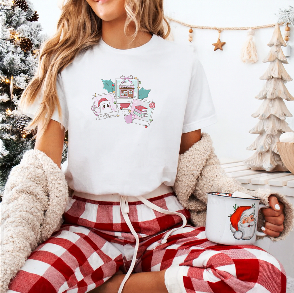Christmas Bookmas Polaroids Tee/Sweatshirt/Hoodie