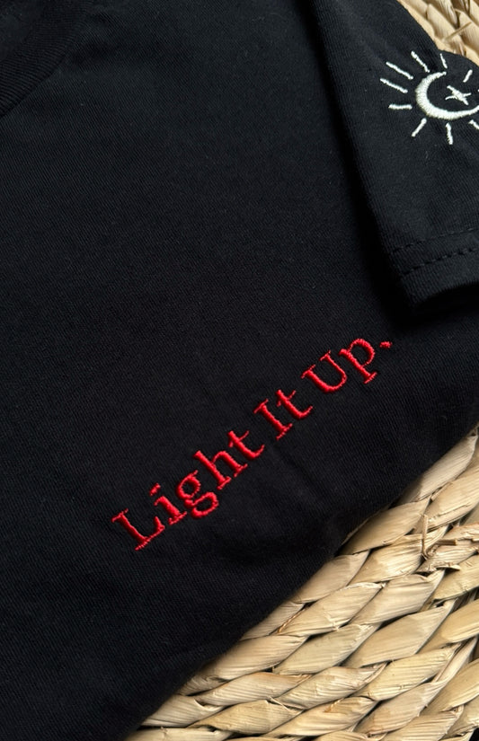 Light It Up. Embroidered