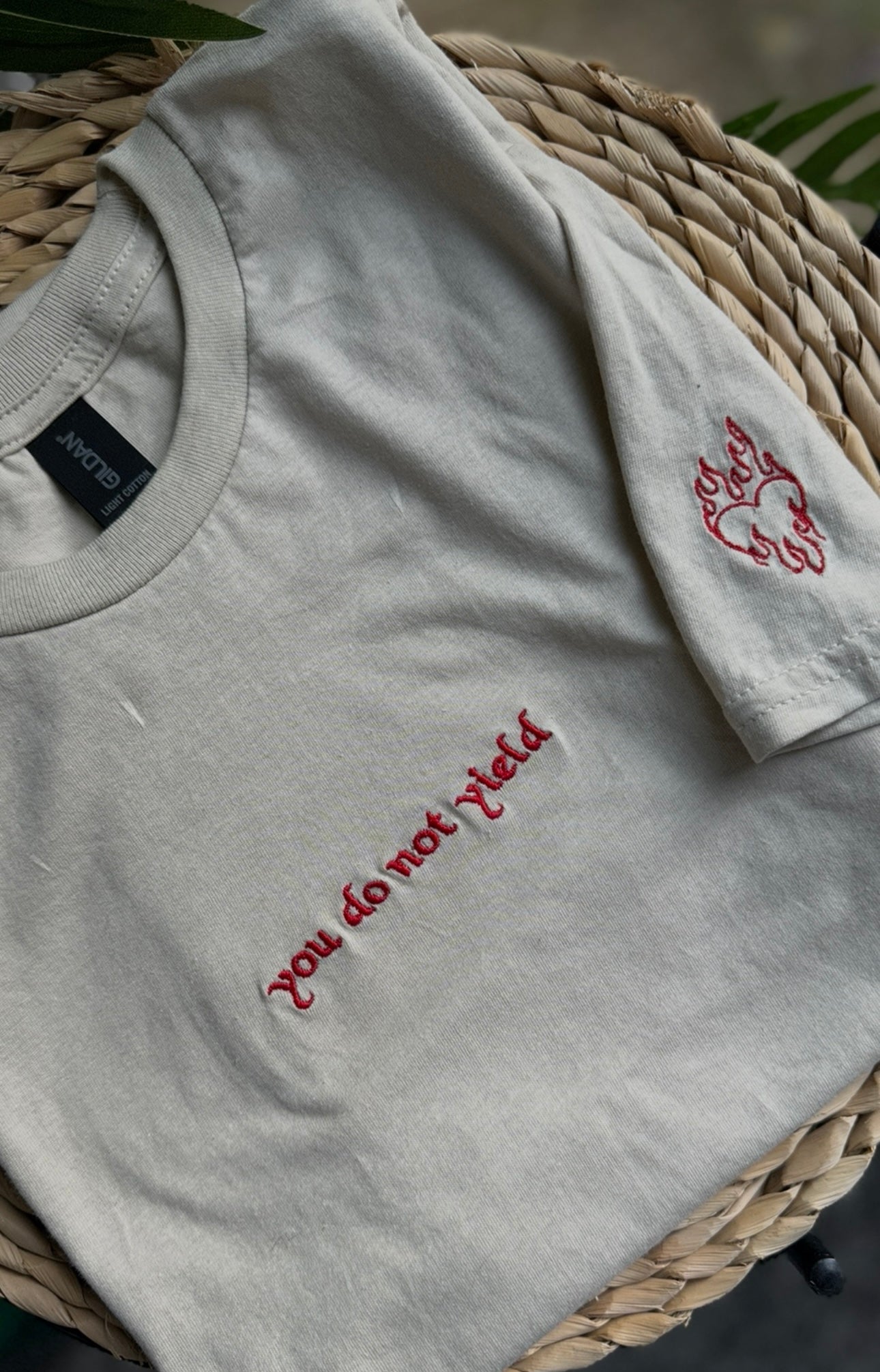 You do not yield Embroidered