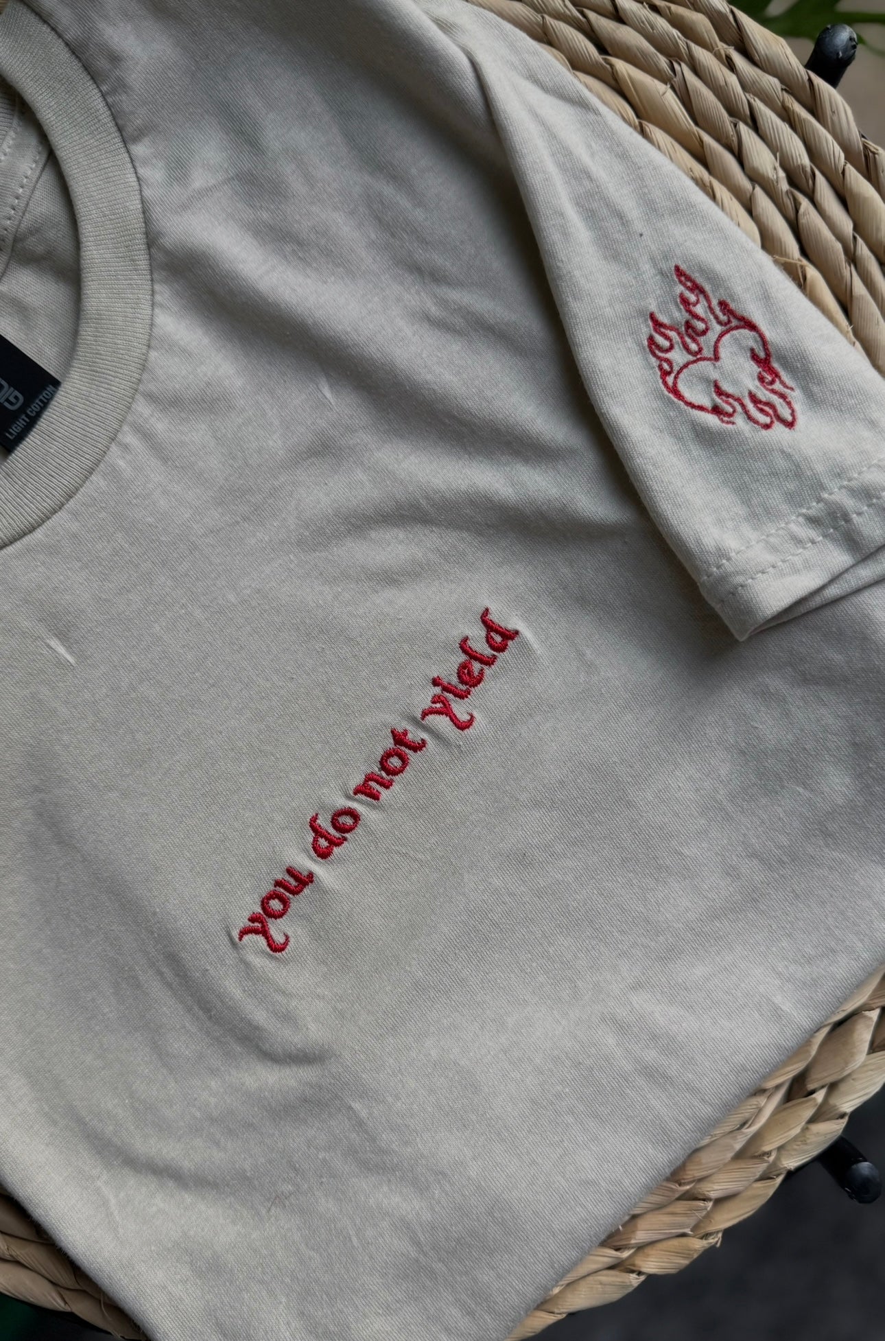 You do not yield Embroidered