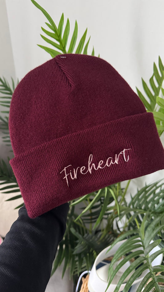 Fireheart Embroidered Beanie