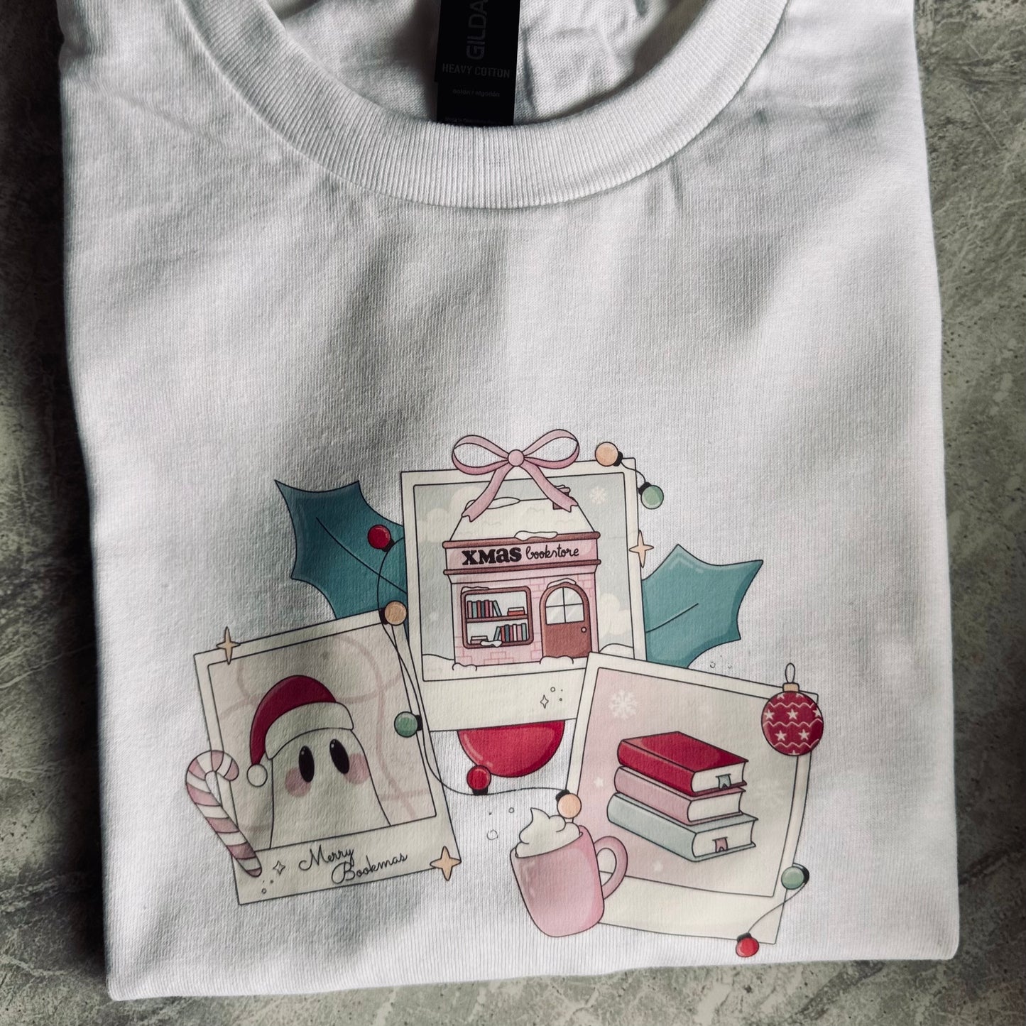 Christmas Bookmas Polaroids Tee/Sweatshirt/Hoodie