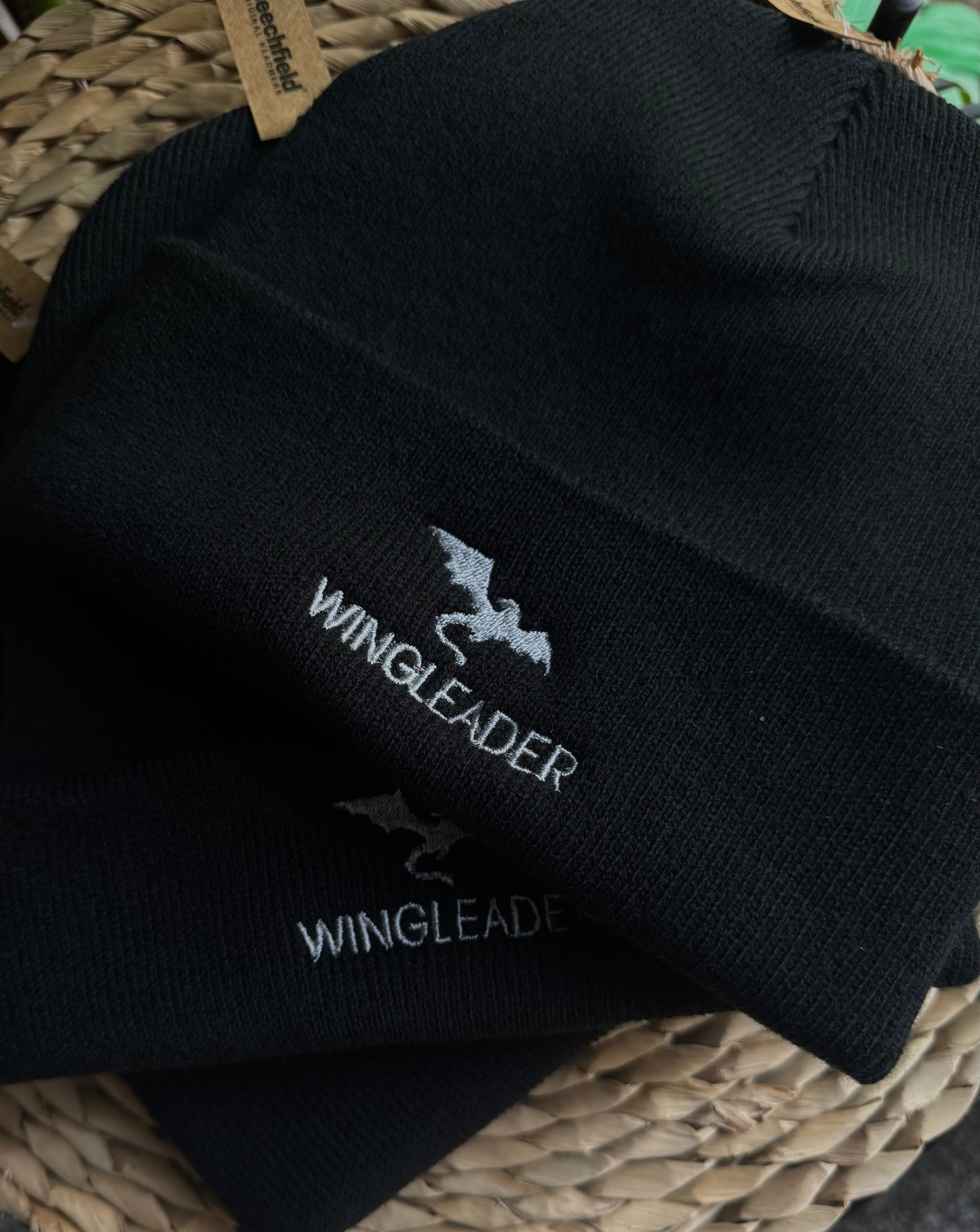 WINGLEADER Embroidered Beanie – Fourth Wing Merch