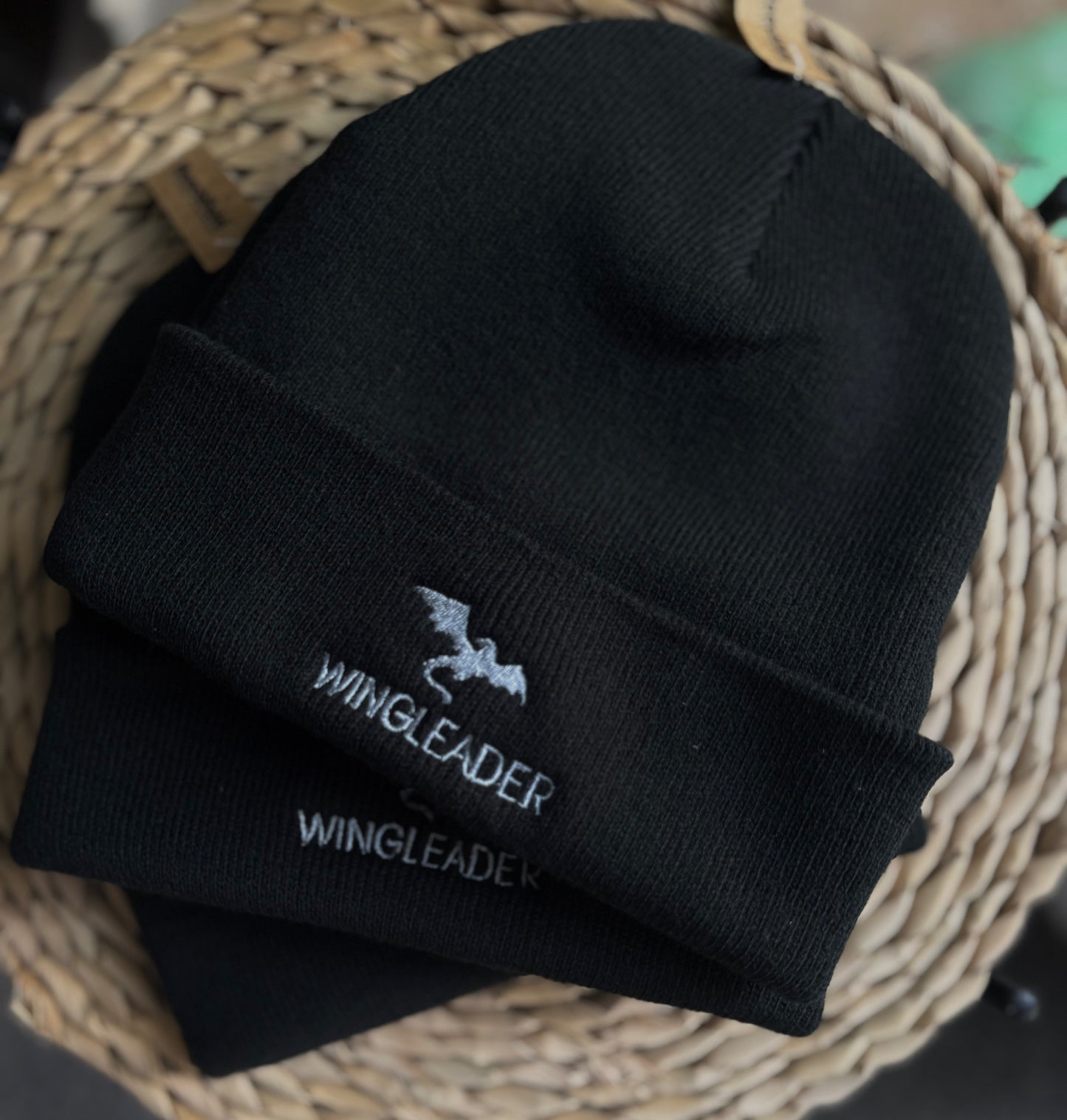 WINGLEADER Embroidered Beanie – Fourth Wing Merch
