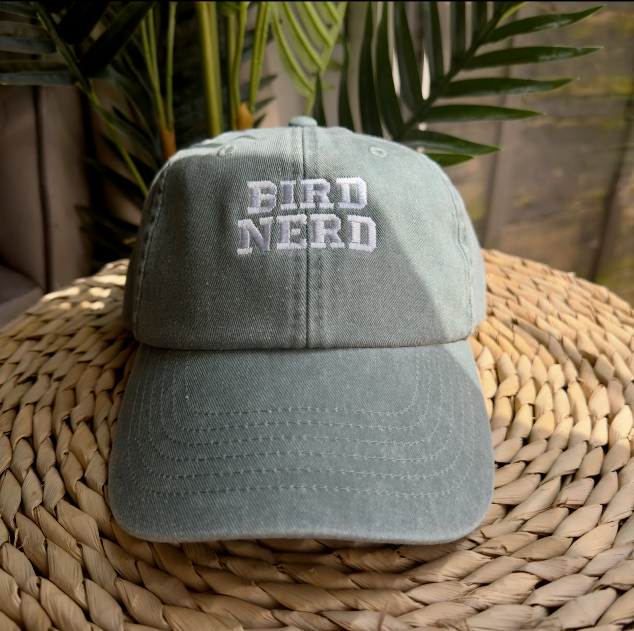 Bird Nerd Embroidered Cap