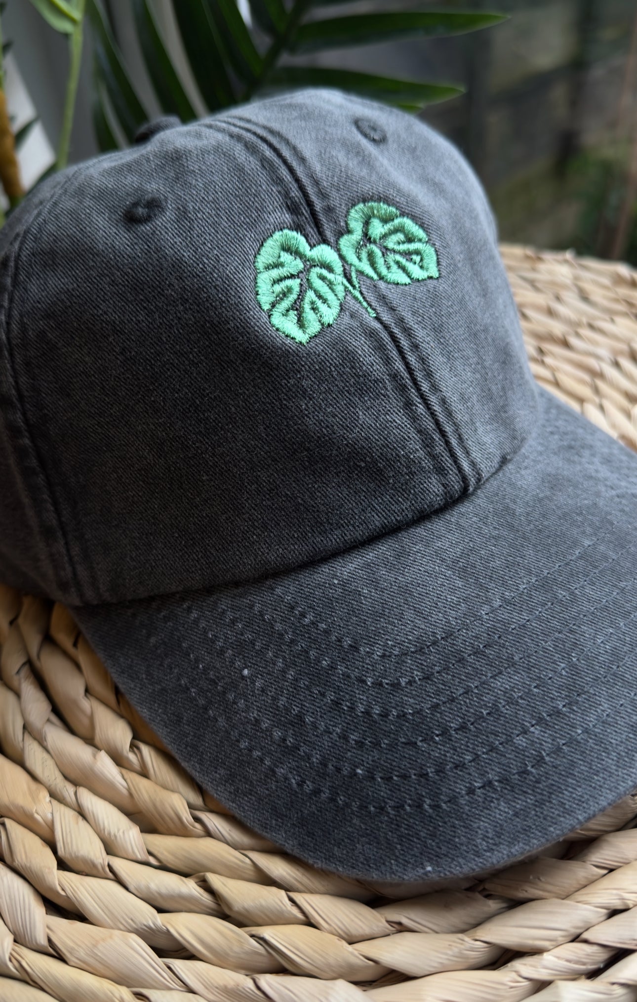 Monstera Embroidered Cap